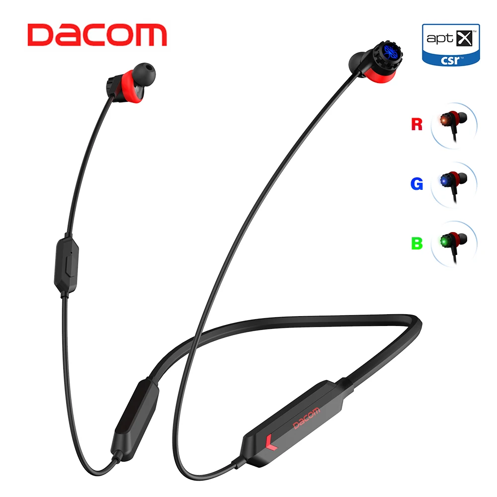 Dacom GH02 стерео Bluetooth гарнитура геймер V5.0 игровые Беспроводные наушники с RGB светодиодный светильник для iPhone Android мобильных телефонов