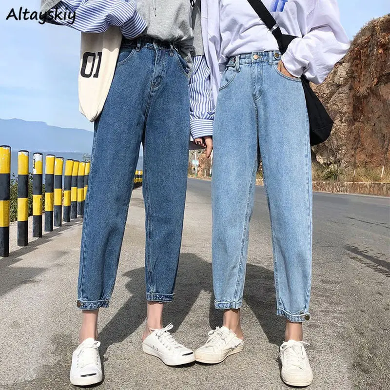 High Waist Jeans Women Korean Style Stretchy Hot Sale Fashion Slim All Match Washed Womens Streetwear Trousers Boyfriend Casual High Waist Jeans Women Korean Style Stretchy Hot Sale Fashion Slim All Match Washed Womens Streetwear Trousers Boyfriend Casual