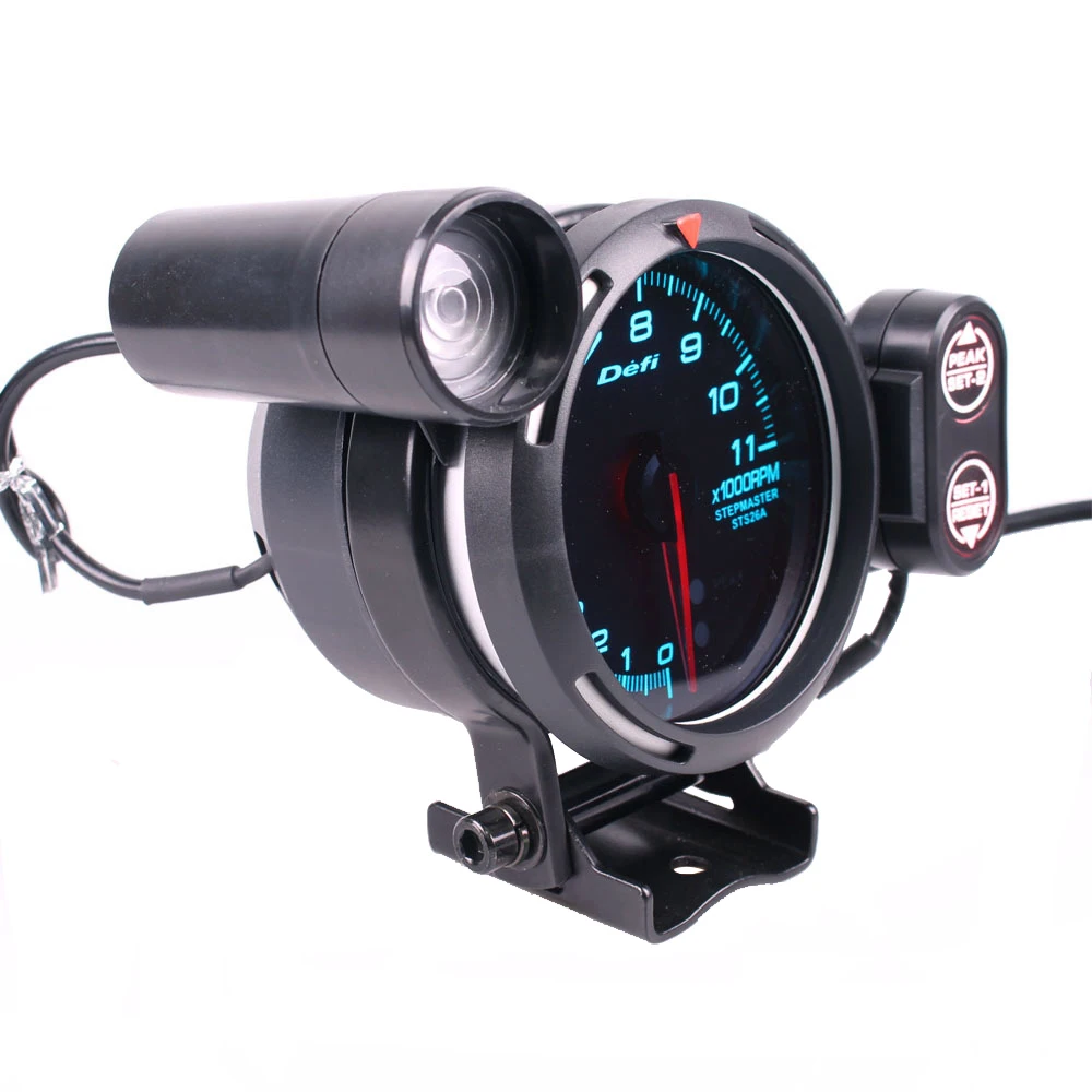  3.75inch 80mm Car Digital Tachometer RPM Gauge Universal Car Stepper Motor Tachometro Car Meter LED - 4000286499013
