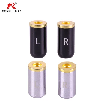 

2pcs Female 3.5mm Earphone DIY MMCX Pin Plug Connectors, Black and silver colors available