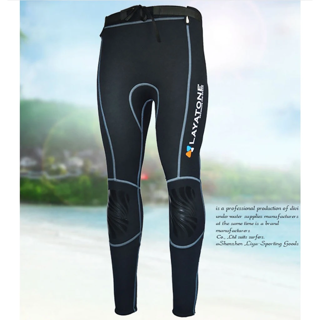 PAWHITS Combinaison Pantalon en néoprène 3mm Pantalon Thermique de plongée avec Taille Haute pour Adulte Femme Homme
