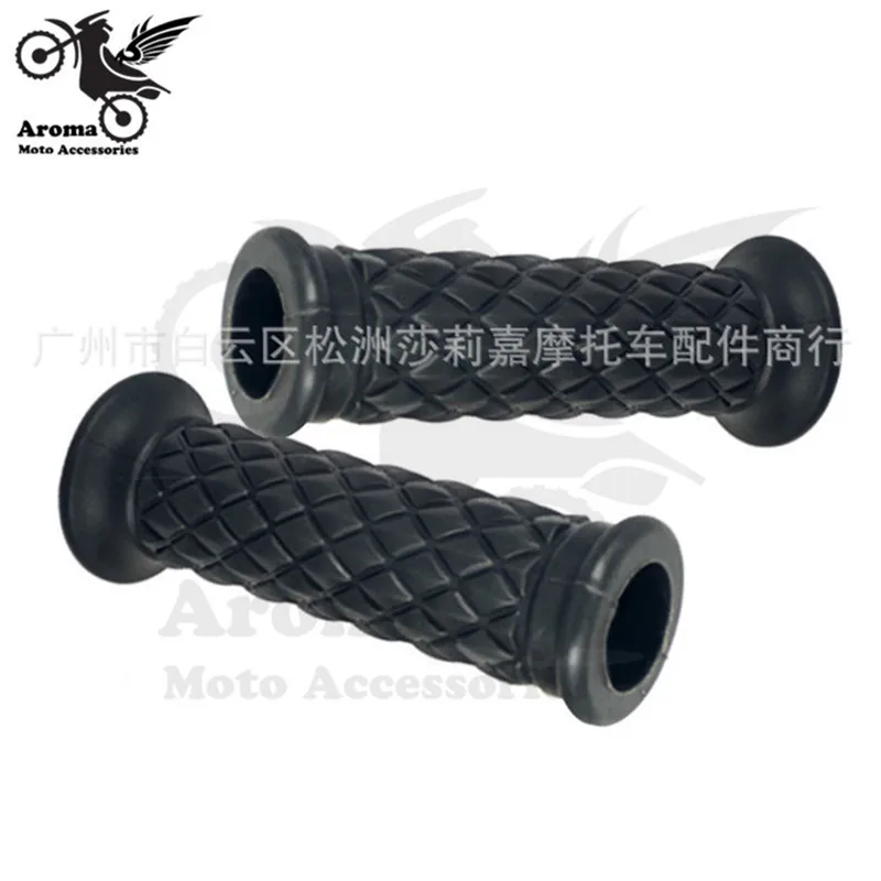 16 colors available brown red black hot retro cafe racer parts 22MM 25MM rubber motorbike grip for honda suzuki yamaha harley softail sportster prince cruise moto handlebar motorcycle handle grips