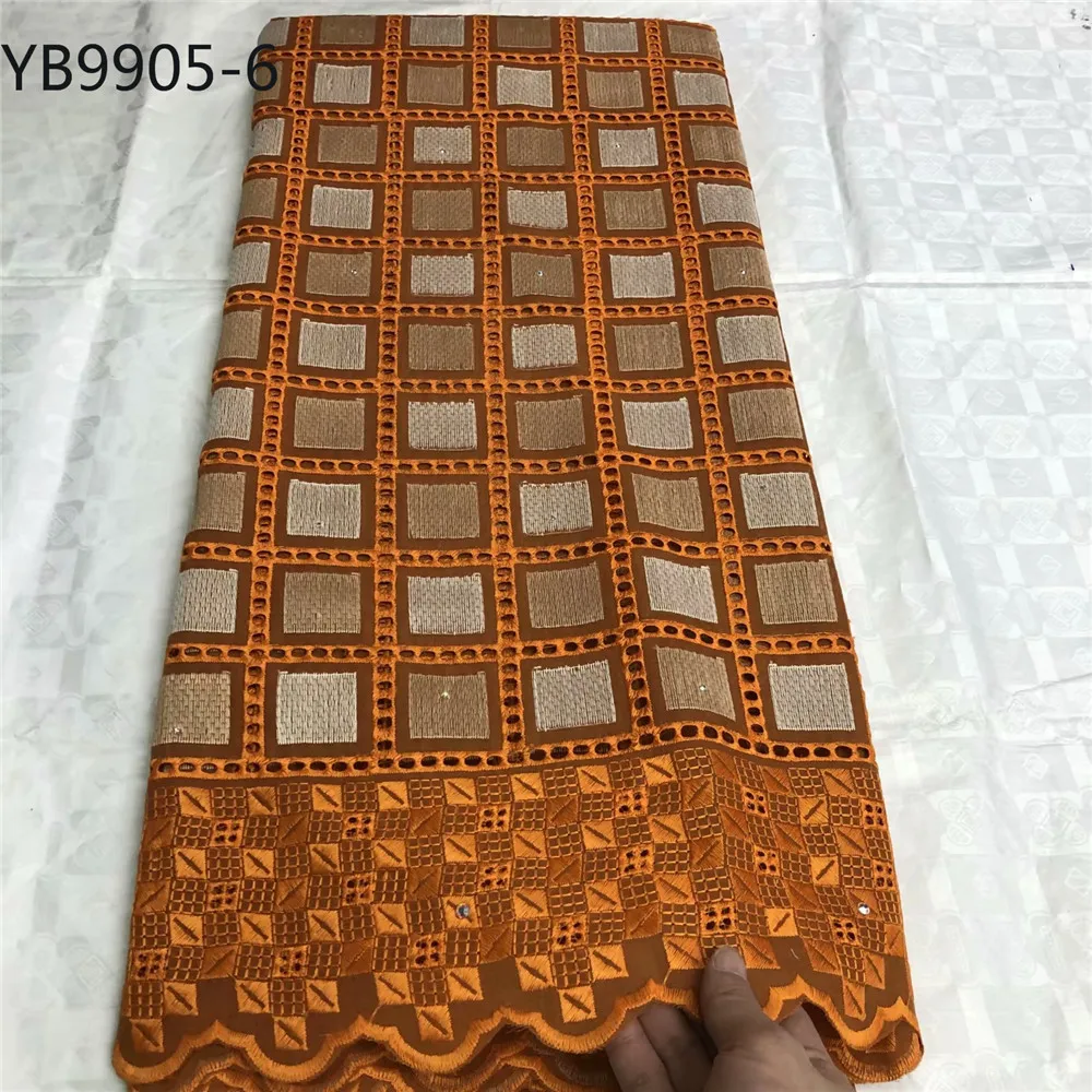 6 High quality New style Embroidered African swiss voile cotton Wedding dress for men - Цвет: 6