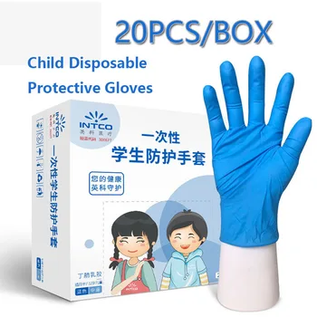 

20 Pcs/Box Household Disposable Latex Glove for Boys Girls Small Size Thickened Nitrile Child Anti-pollution Gloves