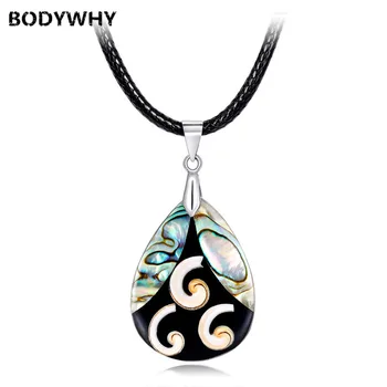 

New Women Girl Water Drop Shape Shell Necklace Clavicle Choker Snake Chain Necklaces Silver Color Classic Simple Elegant Jewelry
