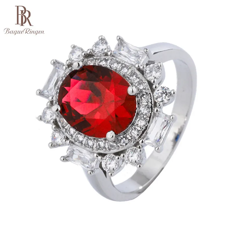 Bague Ringen Gorgeous design Silver 925 Jewelry Gemstones Oval Ruby Ring for Women Size6-9 Delicate Female Party Fine Jewelry Bague Ringen Gorgeous design Silver 925 Jewelry Gemstones Oval Ruby Ring for Women Size6-9 Delicate Female Party Fine Jewelry