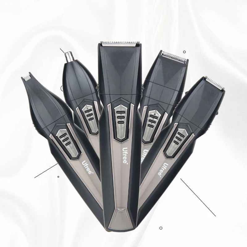 Ufree U-527 5-в-1 мульти-Функция машинка для стрижки волос Перезаряжаемые электромашинка для стрижки волос, машинка для стрижки волос в носу, для стрижки волос, машинка для стрижки Engravi