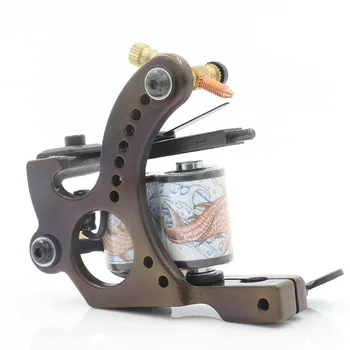 

10 Warps Coil Tattoo Machine Copper Coils Iron Shader Tattoo Machine Liner Permanent Make Up Machine Accessories for tattoo