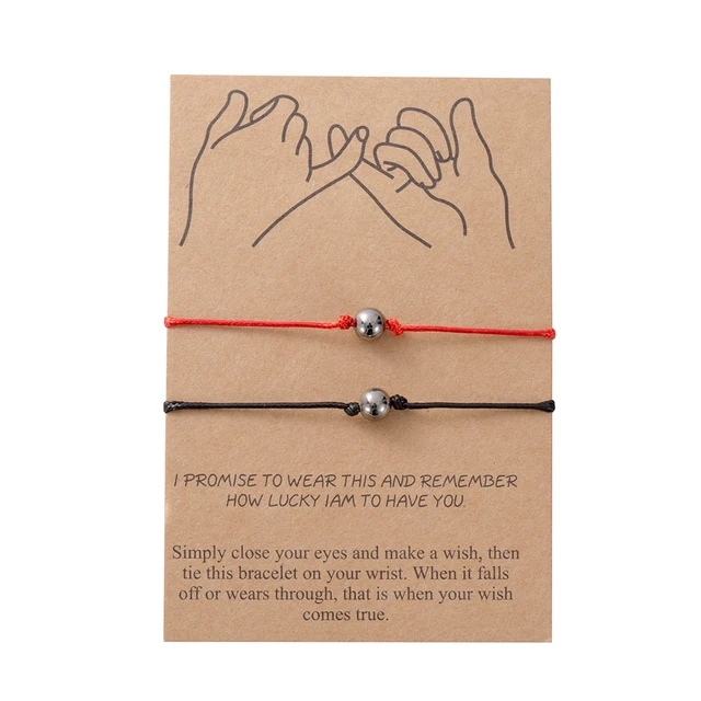Eif Dock Handmade Braided Eight-character Lucky Couple Rope String Infinity Adjustable Bracelet For Women Male Lovers Friendship B