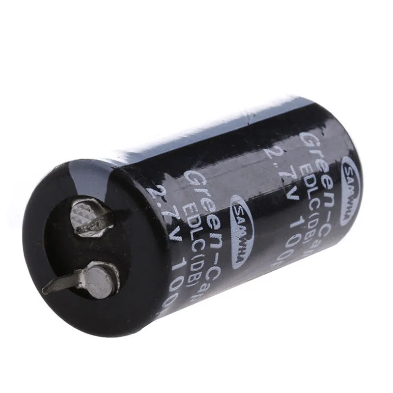 2,7 V супер конденсаторы 100F фарад ультра 2 шт большой ток разряда электрические компоненты черный