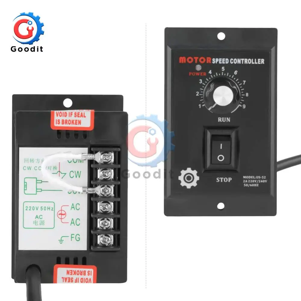 AC 220V Motor Speed Controller 400W Motor wide Speed Regulator Controller Pinpoint Forward Backward 50hz/60hz high precision dc motor speed controller motor speed controller electric motor speed controller