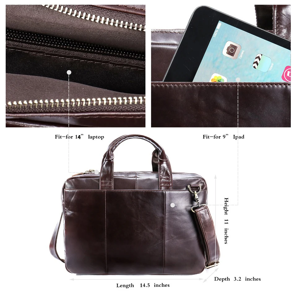 Деловые сумки для мужчин портфель s натуральная кожа сумки Tote компьютерные сумки для ноутбука сумка мессенджер мужской ноутбук мужской портфель