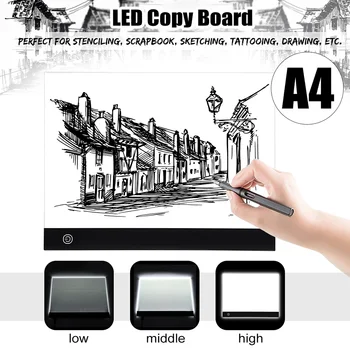 

USB LED Artist Tattoo Stencil Board Light Box Tracing Drawing Pad Copy Board LAD-sale