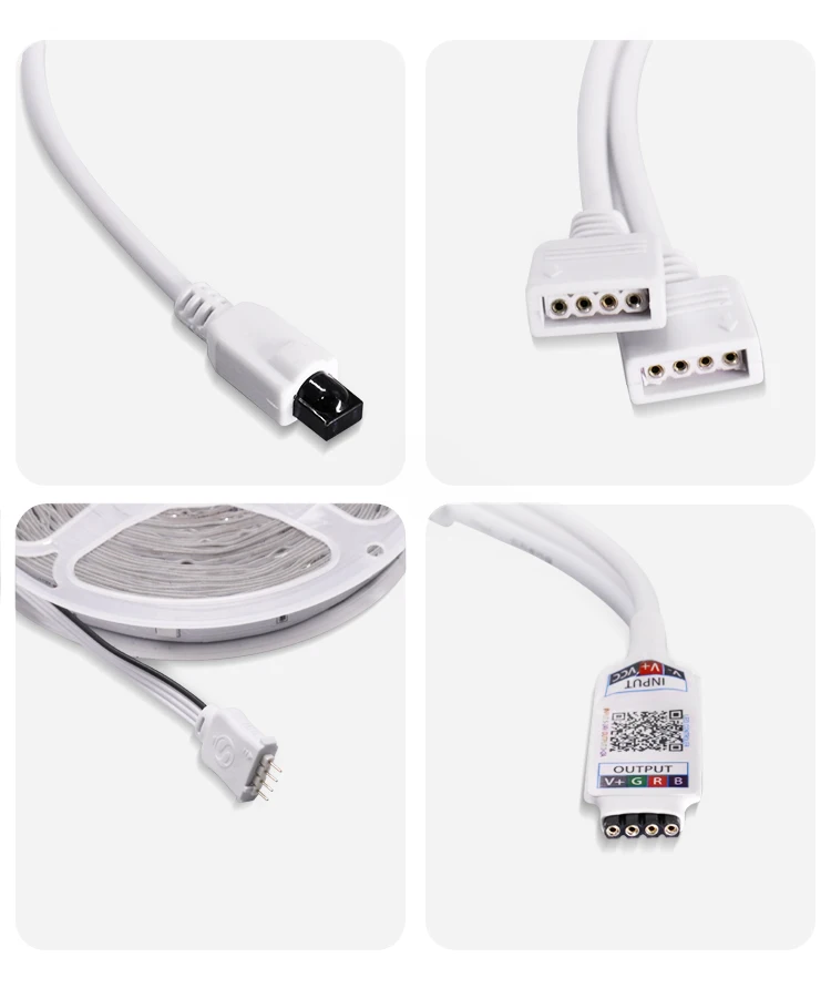 WIFI LED Strip Lights Bluetooth RGB Led light 5050 SMD Flexible 20M 15M  DC WIFI 24K/44K Control+Adapter