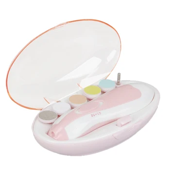 

Nail Care Baby Electric Nail Polisher Trimmers Kids Infant Newborns Toddlers Fingernails Manicure Toe Nail Pedicure LED Light