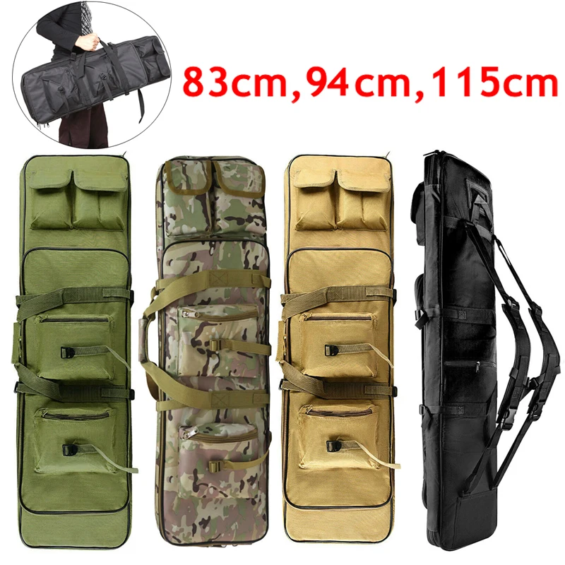 39" Dual Tactical Double Padded Caarbine Rifle Gun Case Bag Hunting Backpack 
