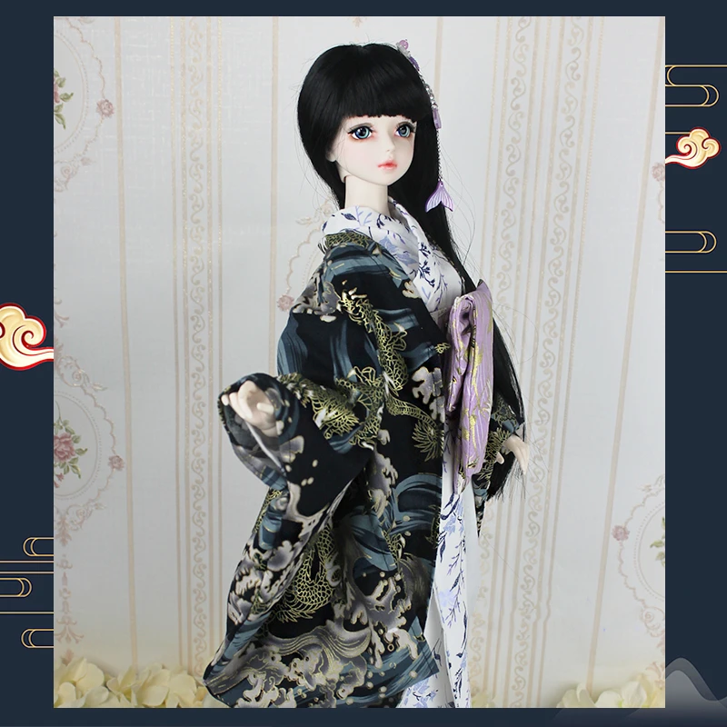 1/3 1/4 bjd SD куклы ткани кимоно для 1/3 1/4 тонкий bjd куклы кимоно ткань