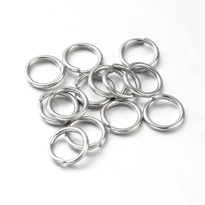 

1000pcs Brass Open Jump Rings Single Loop Split Ring 4 5 6 7 8 10mm for Jewelry Making DIY Bracelet Necklace Findings