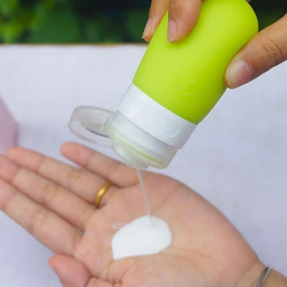 Portable Silicone Travel Bottle Lotion Shampoo Cosmetic Empty Mini Plastic Storage Container Refillable Bottles Accessories