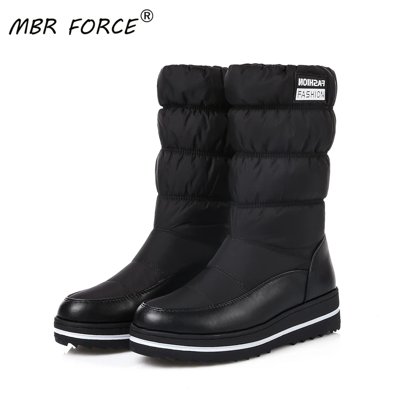 Новые модные теплые зимние сапоги MBR FORCE до середины икры женские