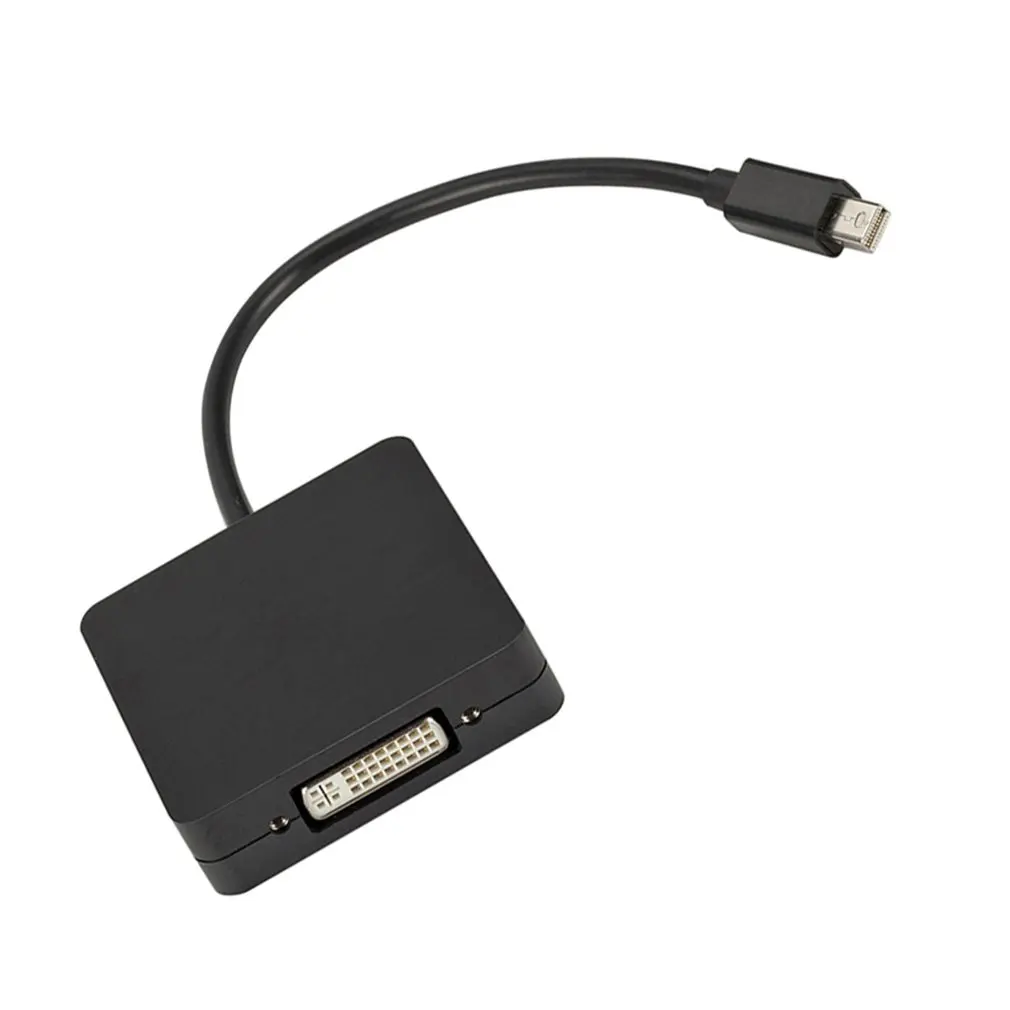3 в 1 мини дисплей порт DP Thunderbolt к DVI адаптер VGA HDMI кабель для MacBook Pro Аксессуары Черный