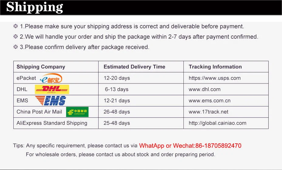 shipping