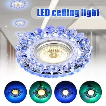 

Ceiling Light LED Crystal Recessed Light Warm White Warm 2Modes Mini Down Lamp Light 86-265V Modern Lamp For Home Lighting Decor