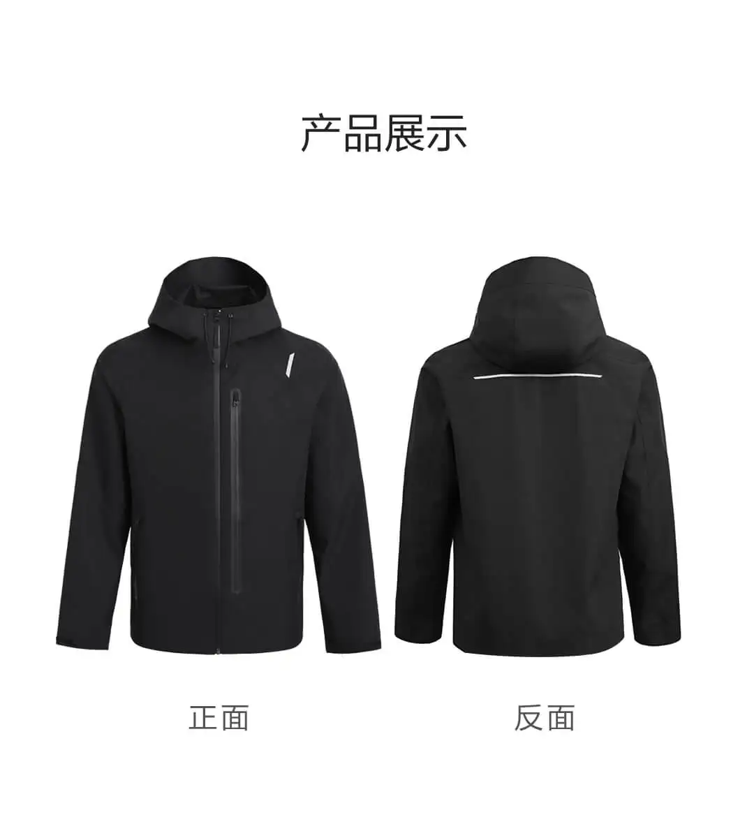 Xiaomi Youpin хлопковая куртка для всех погодных условий, ветрозащитная Водонепроницаемая практичная многофункциональная застежка-молния, держатель для телефона - Цвет: XL