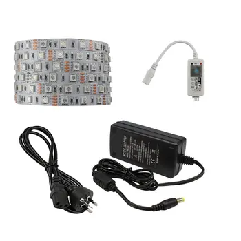 

16.4ft 60 LEDs/m LED Strip Light Set with Smart Wifi Control RGB Colorful Waterproof LED Strip + Power Supply + Wifi Control