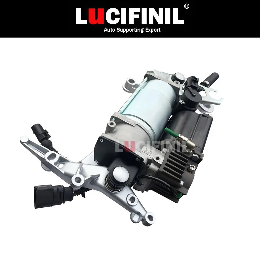 Lucifinil Air Suspension Compressor Pump With Bracket Fit Porsche