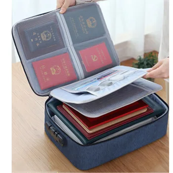 

2019 Hot Document Ticket Bag Large Capacity Certificates Files Organizer for Home Travel Important Items I88 #1