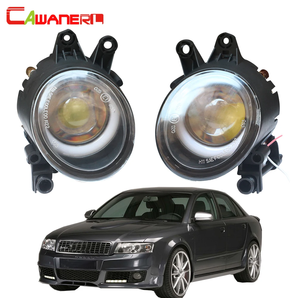 Cawanerl для Audi A4 B6 B7 2000-2008 автомобильный светодиодный фонарь передняя противотуманная фара+ ангельский глаз дневного света DRL 12 В 2 шт