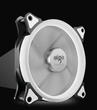 Aigo Аврора вентилятор 140mm/14 см светодиодное светящееся кольцо в форме сердца из солнечные очки моды, солнечные очки 12V 3pin+ 4pin Настольный ПК компьютер Вентилятор Cooler бесшумный корпус вентилятора - Цвет лезвия: 140mm white