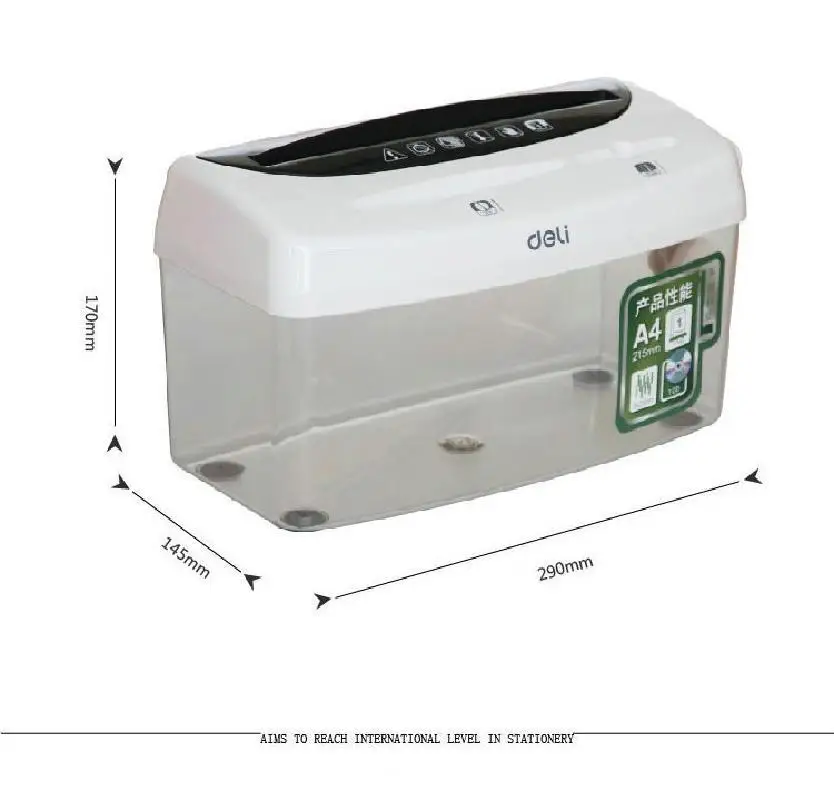 Mini 4l Desktop Manual A4 Shredder Compatible Cutting For Paper & Credit Card & Cd 1 Sheet/shred, Manual Crushing Paper Cutter