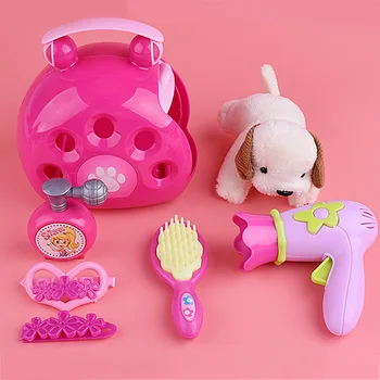 

Children's Puzzle Play House Learning Feeding Pet Carrier Role Play Puppy Fun Toy Gift Simulation Feeding Pet Toys Kids Play