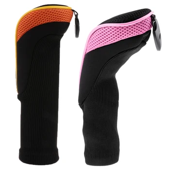 

2pcs Mesh Long Neck Golf Club Rescue Head Covers Golf Hybrid UT Headcover Golf Head Sleeve Interchangeable Golf Club Covers