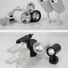 Светодиодный Трековый светильник, светильник, 3 цвета, подвесной Точечный светильник, потолочный светильник 7 Вт 12 Вт, Трековый светильник ing 220 В для магазина одежды