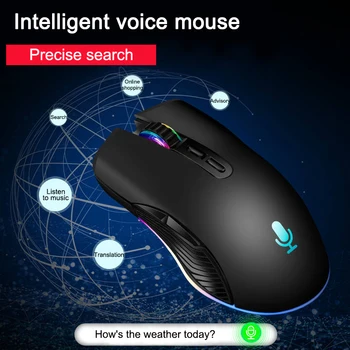 

Voice Control Mouse Wired Mice Input Search Translation Mice for PC Computer with LED Light LHB99