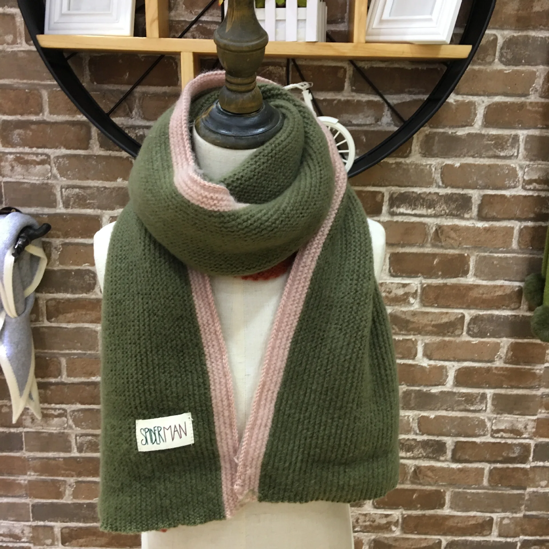 

Knitted Wool Scarf for Boys and Girls Warm Scarf Children's Solid Color Long Scarf Bufandas Invierno Mujer Chale Print Fahion