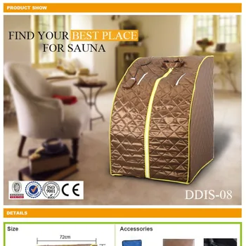 

Customized Yongkang Adiket Far Infrared Sauna Box Portable Sauna