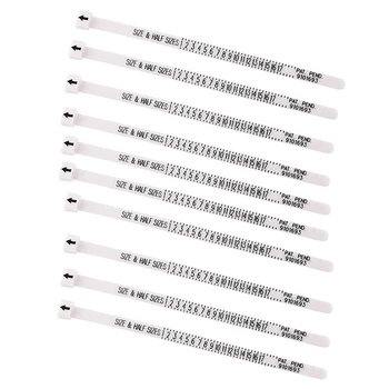 

10Pcs Ring Size Tool Kit Ring Size Measuring Instrument with Jewelry Polishing Cloth