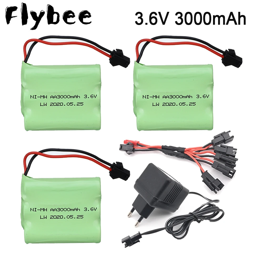 3.6v 3000mah Battery 3.6v Aa Battery Pack Rc Car Battery 3.6v Mha