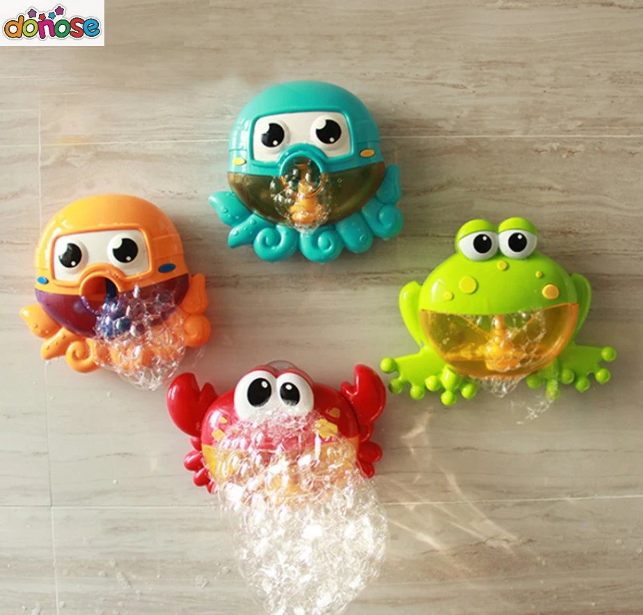 

Dropship New Bubble Crabs Bath Toy for Children with Sucker Maker Music Bathroom Shower Pool Bathtub Soap Swimming Kid Oyuncak