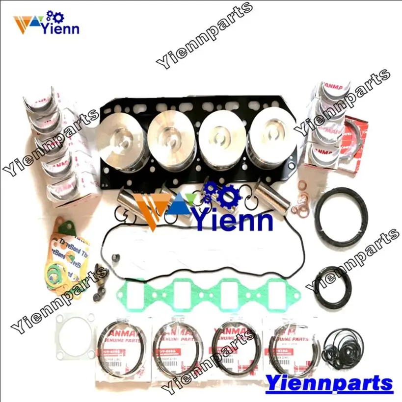 4TNV84 4TNV84T 4TNV84T-BPTB капитальный Ремонтный комплект с поршнем для двигателя Yanmar TAKEUCHI