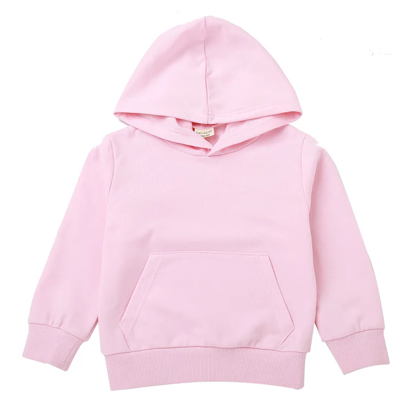 Pale pink Осенне-зимняя модная одежда Детские куртки с капюшоном и длинными рукавами для девочек разноцветные жакеты для маленьких мальчиков и девочек - Цвет: Pale pink