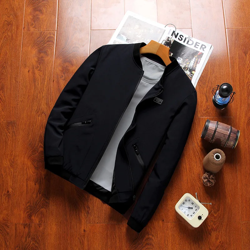 

Men's Large Size Jacket Spring New Style Youth Plus-sized Menswear Jacket Men's Fashion Casual Men'S Wear