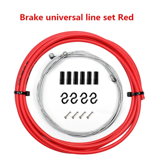 Trlreq bicycle brake line tube core inner line mountain / road bike universal shift line set new original perfect quality - Цвет: brake Red