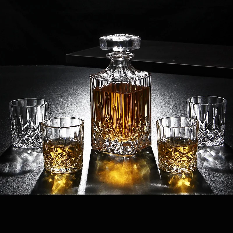 Bouteille en Verre Clip pour Whisky,Vin,Shot,avec Bouchon,pour Bar