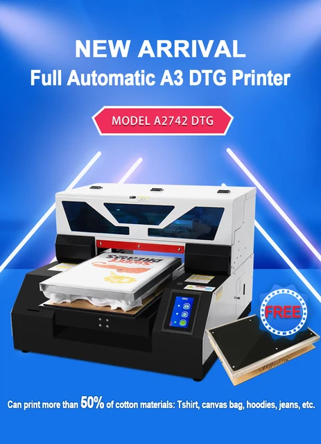 Oyfame A3 Flatbed Printer A3 Dtg Printer For Dark Light T Shirt Hoodies Dtg  Printing Machine With White Ink Cycle Function - Printers - AliExpress