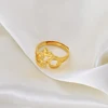 Anniyo Yoga Symbols Ring Women Girls Gold Color Resizabl om Rings African Jewelry Wedding Accessories #072504 3